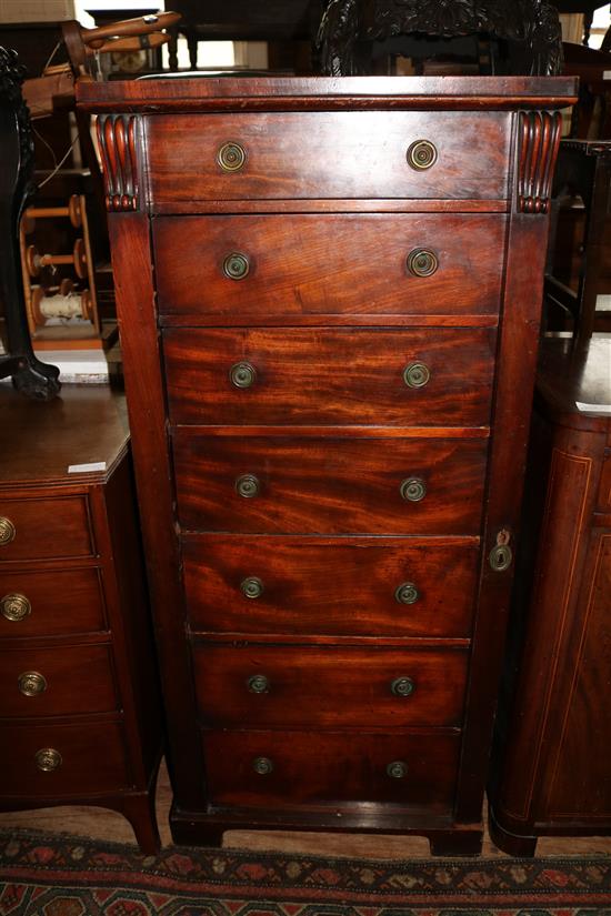 Mahogany Wellington chest